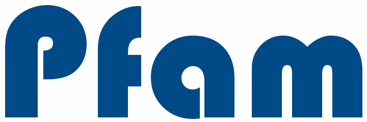 Pfam is a large collection of protein families, represented by multiple sequence alignments and hidden Markov models (HMMs)
